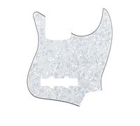 Guitar Anatomy Jazz Bass Pickguard Scratch Plate Fits Fender USA MEX - White Pearl