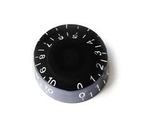 Guitar Anatomy Speed Control Knobs - 18/24 Spline - Volume Tone for Gibson & Epiphone Les Paul - Black (1x Knob 24 Spline)