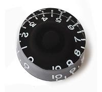 Guitar Anatomy Speed Control Knobs Left Handed - Volume Tone for Gibson & Epiphone Les Paul - Black (1x Knob)
