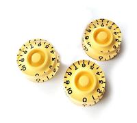 Guitar Anatomy Speed Control Knobs - Volume Tone for Gibson and Epiphone Les Paul - Cream (3x Knob)