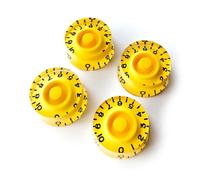 Guitar Anatomy Speed Control Knobs - Volume Tone for Gibson and Epiphone Les Paul - Yellow (4x Knob)