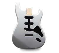 Guitar Anatomy Stratocaster Guitar Body SSS - Firemist Silver - American Alder