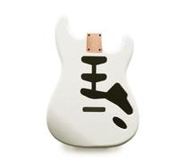Guitar Anatomy - Stratocaster Guitar Body SSS - Space White Vintage Nitro Satin - 2 Piece American Alder