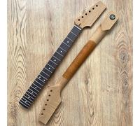 Guitar Anatomy T-Style Pro Roasted Flame Maple and Rosewood Guitar Neck Unfinished Paddle Headstock