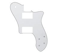 Guitar Anatomy Telecaster 72 Deluxe Pickguard Scratch Plate Fits Fender USA MEX - White
