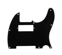 Guitar Anatomy Telecaster Scratchplate Pickguard Mini Humbucker to fit Fender USA/MEX (Black)