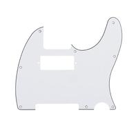 Guitar Anatomy Telecaster Scratchplate Pickguard Mini Humbucker to fit Fender USA/MEX (White)