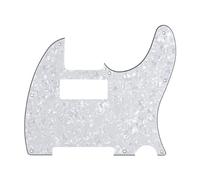 Guitar Anatomy Telecaster Scratchplate Pickguard Mini Humbucker to fit Fender USA/MEX (White Pearl)