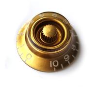 Guitar Anatomy - Top Hat Speed Control Knobs Left-Handed - Volume & Tone for Gibson & Epiphone Les Paul - Gold (1x Knob)