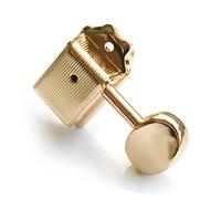 Guitar Anatomy Vintage Tuners for Stratocaster and Telecaster Guitars - 6 Inline - GA55 Machine Heads (Left Handed Gold)