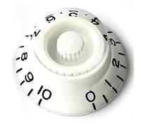 Guitar Anatomy - White Top Hat Speed Control Knobs for Gibson & Epiphone Les Paul - Volume & Tone Replacement - Set of 4 (1x Knob)