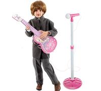 Guitar and Microphone Kit for Children, Educational Musical Instruments Set | Learning Kit with Guitar and Microphone - For Parties School Home Kindergarten Travel and Fun