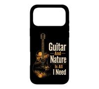 Guitar And Nature Is All I Need Camping Guitarist Gift Case for iPhone 17 Pro Max