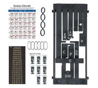 Guitar Assistant, Chord Trainer Guitar | Guitar Fingertip Protector | Easy to Use Guitar Learning Aid Tool Accessories with Chart for Beginners