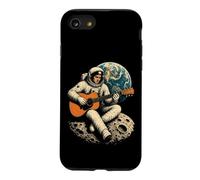 Guitar Astronaut Space Moon Acoustic Guitarist Gift Case for iPhone SE (2020) / 7/8