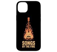 Guitar at the Campfire Songs by the Fire Fire Acoustic Guitar Case for iPhone 14 Plus