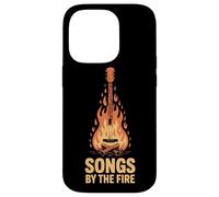 Guitar at the Campfire Songs by the Fire Fire Acoustic Guitar Case for iPhone 14 Pro