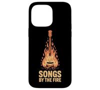 Guitar at the Campfire Songs by the Fire Fire Acoustic Guitar Case for iPhone 14 Pro Max