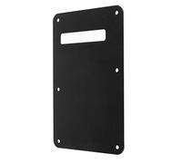 Guitar Back Plate Spring Cover, Smooth Stable Robust Aluminum Alloy Electric Guitar Backplate Decorative Easy To Remove for Party (Black)