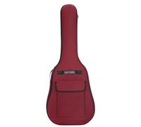 Guitar Bag for 40/41inch 600d Oxford Cloth Adjustable Guitar Gig Bag Waterproof Soft Backpack with Shoulder Trap Handle Large Capacity Dark Red