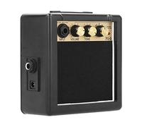 Guitar Bass Amplifier, 3W 12.5x6x12.5cm Metal + Plastic Guitar Amplifier with Volume and Tone Control Function, for Guitars, Basses