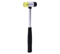 Guitar Bass Fret Hammer | Quality Rubber Handle | Plus Plastic Hammer Head | Best Repair Tool Accessory | 25cm Metal Body 63x23mm Head Size