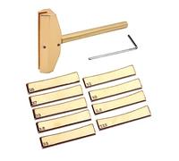 Guitar Bass Fret Press Caul & Brass Fret Inserts Fingerboard Pressing Tool With Wrench Installation Tool Brass Inserts With Wrench Guitar Maintenance Tools