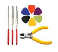 Guitar Bass Fret Wire Nipper Puller With Files & Pick Fret Tools Plier String Cutter Scissors Luthier Tool Instrument Maintenance Tool