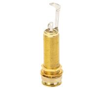 Guitar Bass Jack Electric Guitar Jack Reduce Noise Widely Compatible Portable 1/4 for Power (Gold)