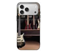 Guitar Bass Music Musical Instruments Phone Case for Phone 17, TPU Anti-Yellowing Scratch Resistant, Slim Shockproof Cover with Precise Cutouts, Supports Wireless Charging Phone Case for Phone 17
