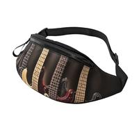 Guitar Bass Music Musical Instruments Printed Personalized Waist Bag, Lightweight and Versatile Crossbody Bag for Everyday and Outdoor Adventures