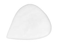 Guitar Bass Pick with Heart Shape Concave Design Crafted From Ox Bone for String Instruments (White)