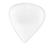 Guitar Bass Plectrum Concave Design Ox Bone Heart Shape Play Plectrum for Stringed Instruments (White)