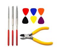 Guitar Bass String Cutter Pliers With Nut Files And Pick Instrument Repair Tool Guitar Fret Wire Nipper Puller Repairing Maintenance Tool