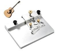 Guitar Binding Trimming Jig, Adjustable Luthier Tool for 1/4" Trim Routers, Aluminum Alloy with Anti-slip Blocks for Acoustic and Electric Guitar Building & Repair