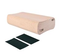 Guitar Block Luthier Tool Wood Fingerboard Fret Leveling Sanding Polished Block With 2 Pieces Abrasive Paper For Guitar