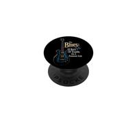 Guitar Blues 12 Bars Of Trouble Pentatonic Scale Gift PopSockets Adhesive PopGrip