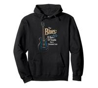 Guitar Blues 12 Bars Of Trouble Pentatonic Scale Gift Pullover Hoodie