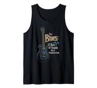 Guitar Blues 12 Bars of Trouble Pentatonic Scale Gift Tank Top