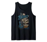 Guitar Blues 12 Bars of Trouble Pentatonic Scale Gift Tank Top