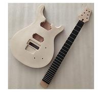 Guitar body 1 Set Unfinished Ebony Fingerboard Guitar Neck And Body Electric Guitar Kit DIY Guitar DIY Accessory