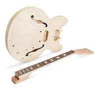 Guitar body 6-Strings Semi-Hollow Quilted Basswood Top DIY Electric Guitar Builder Kit Guitar DIY Accessory