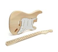 Guitar body 6 Strings Solid Basswood For ST Style Maple Neck Electric Guitar Builder Kit Guitar DIY Accessory