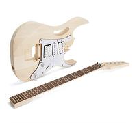 Guitar body 6 Strings Solid Basswood Maple Neck For IBZ Style Electric Guitar Builder Kit Guitar DIY Accessory