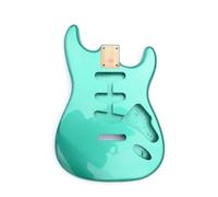 guitar body Alder Guitar Body High Gloss Finished SSS Pickup Route Metal Green Color DIY For ST Guitars
