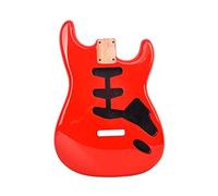 Guitar body Alder Guitar Body SSS Pickup Route Crimson Color For ST DIY Guitars Guitar DIY Accessory