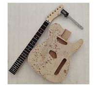 Guitar body DIY 1 Set Unfinished Electric Guitar Neck And Body Guitar Kit Guitar DIY Accessory