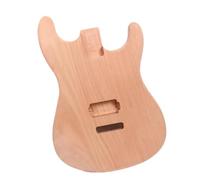 Guitar Body DIY Accessory 1 Pcs Electric Guitar Body One Piece Solid Wood Unfinished DIY Guitar Replacement Bolt On Style Humbucker Pickup