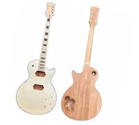 Guitar Body DIY Accessory 1 Set For LP Style Guitar Maple Wood Body And Neck DIY Unfinished Electric Guitar Accessories