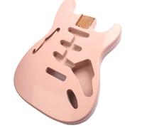 Guitar Body DIY Accessory African Mahogany Electric Guitar Body With SSSS Pickup Holes Pink Electric Guitar Body Unfinished